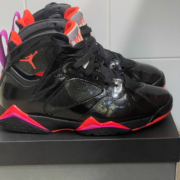 Air Jordan 7's patent leather " black gloss" - Picture 5 of 6
